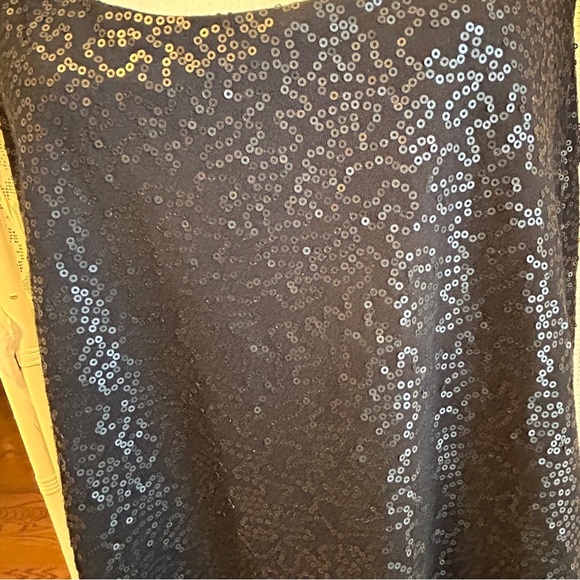 Talbots Black Sequin Tank Top Sleeveless Sparkly Party Cocktail Plus Size 2X P - Picture 5 of 15